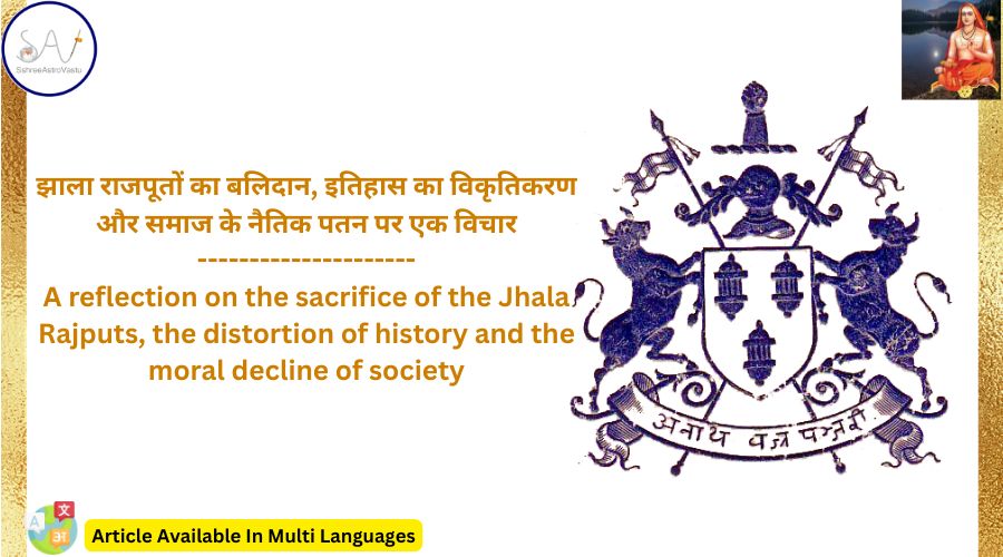झाला राजपूतों का बलिदान, इतिहास का विकृतिकरण और समाज के नैतिक पतन पर एक विचार