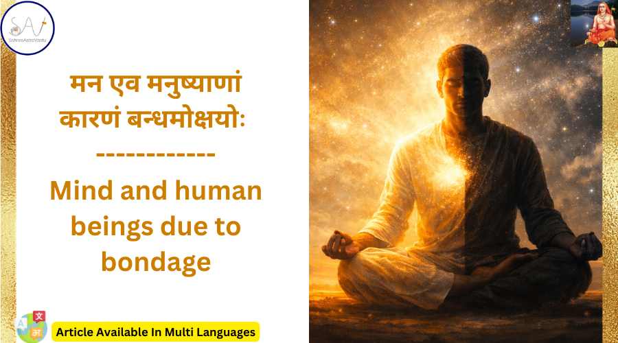 मन एव मनुष्याणां कारणं बन्धमोक्षयोः 