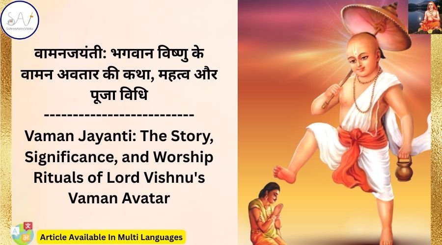 वामन जयंती: भगवान विष्णु के वामन अवतार की कथा, महत्व और पूजा विधि